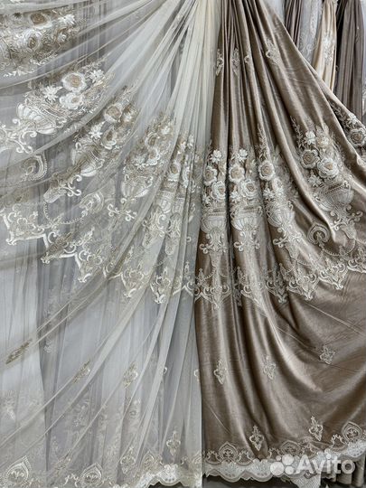 Комплект шторы и тюль