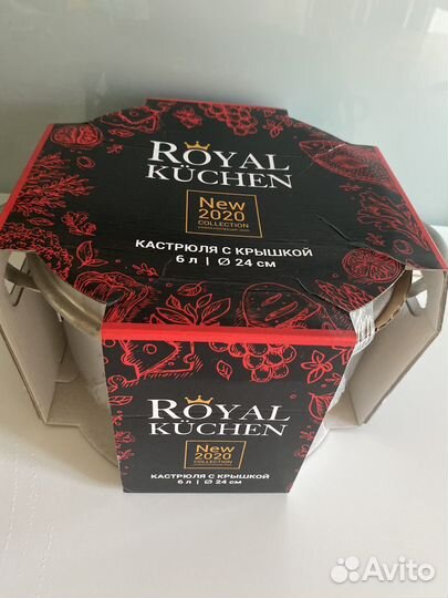 Кастрюля 6 литров royal kuchen