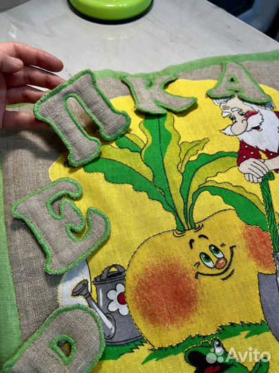 Книга детская тактильная из текстиля