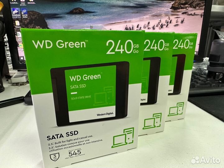 Новый SSD WD Green 240 gb WDS240G3G0A
