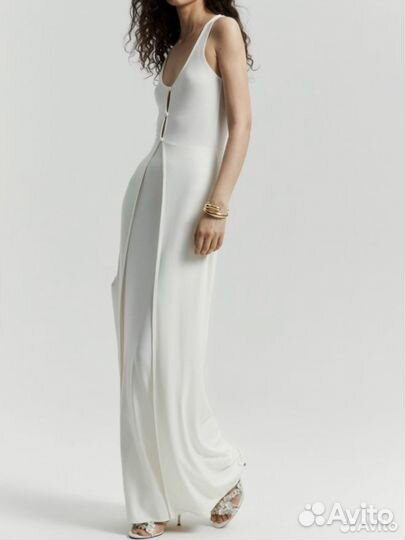 Платье топ lime белое