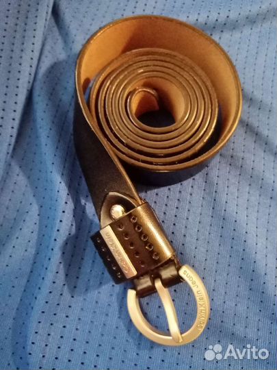 Ремень женский кожаный черный