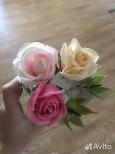 Букет цветов из мыла