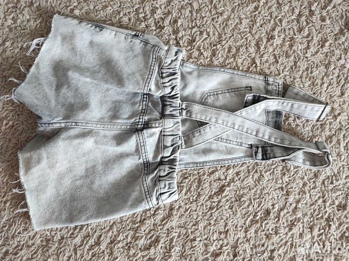 Джинсовый комбинезон для девочки 140