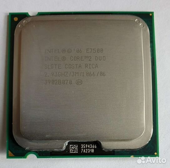 Процессор Intel Core 2 Duo E7500