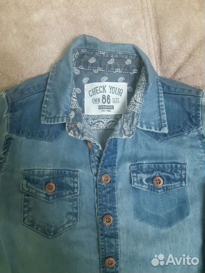 Джинсовая рубашка reserved