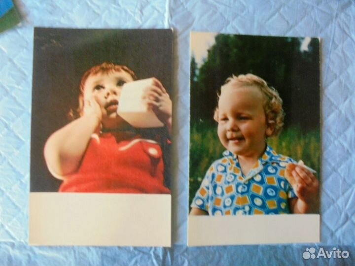 Дети куклы советские открытки