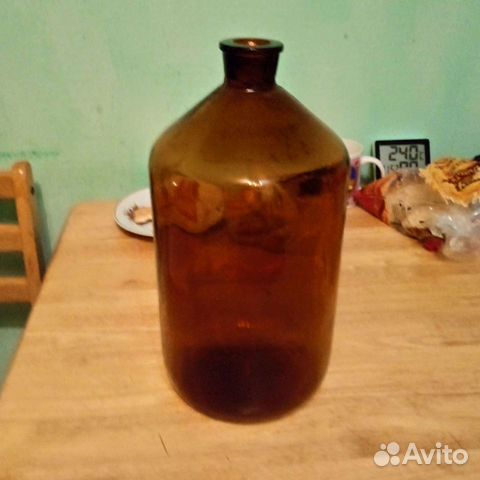 Бутыль 5 и 2 литров коричневое стекло СССР