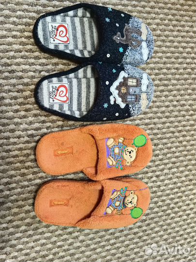 Тапочки новые, 34 и 35 размер