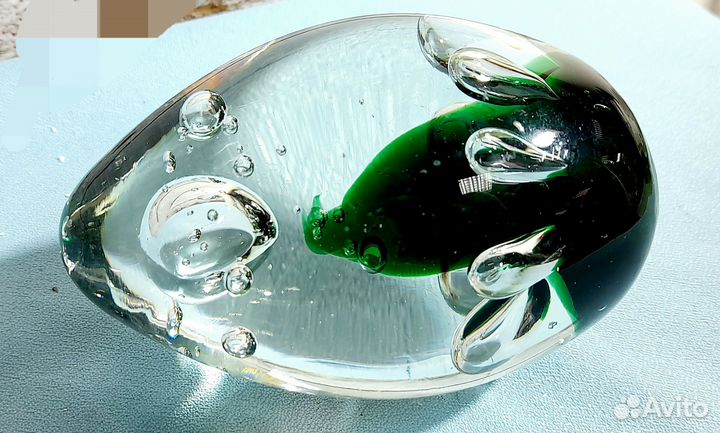 Винтаж /пресс- папье/цветное стекло/начало.20 в