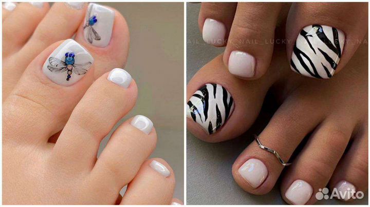 Педикюр с покрытием гель-лаком