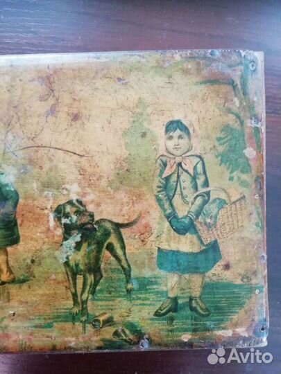 Шкатулка. Дети. Дерево. Царизм. Германия