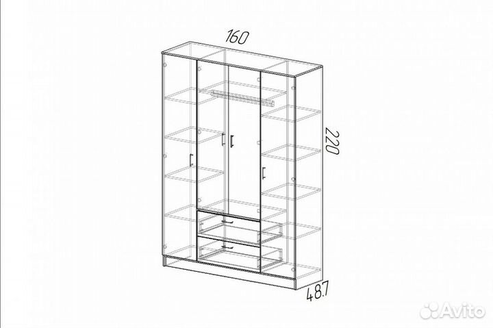 Шкаф Квадро
