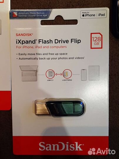 Sandisk iXpand 128 usb lightning флешка для iPhone