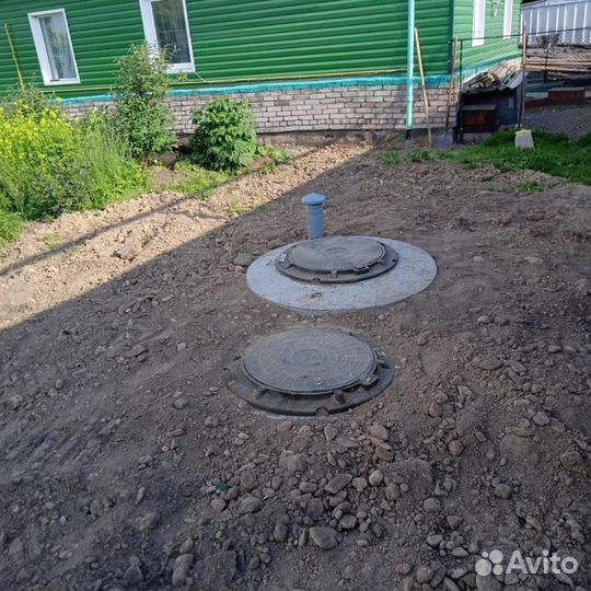 Устоновка шамбо, выгребных ям, автономных станции