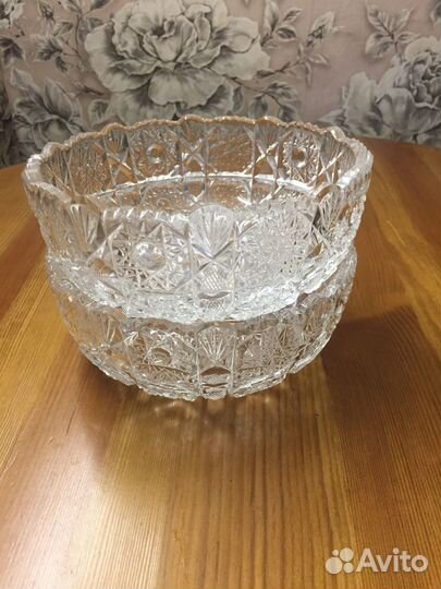 Салатники хрустальные (объём 1,7 л.)