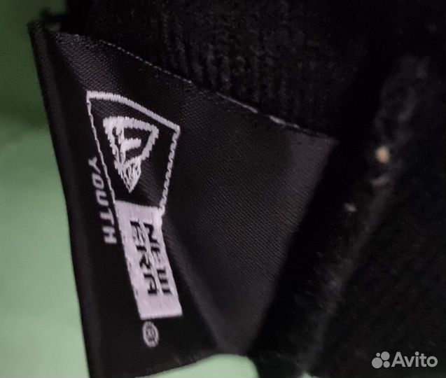 Шапка теплая New Era kids двойная новая с помпоном