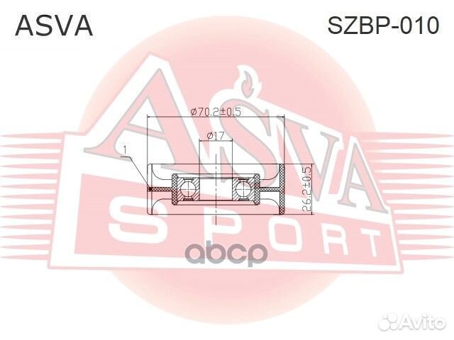 Ролик szbp-010 asva