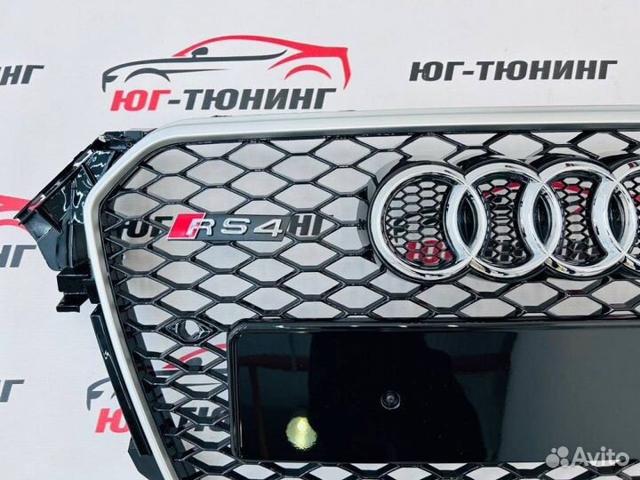 Решетка в стиле RS на Audi A4 B8 рест дизайн 3