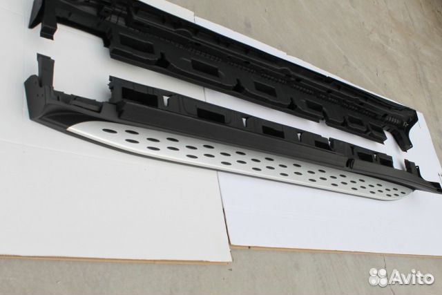 Комплект порогов Mercedes Gl-166 (с подсветкой)