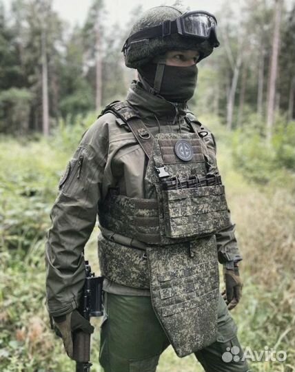 Плитоносец Пират с напашником Зеленый пиксель