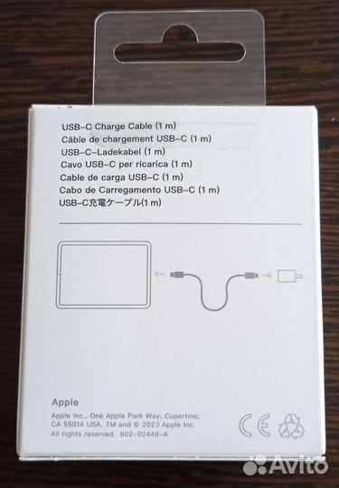 Оригинальный кабель iPhone USB-C Change Cable 1m