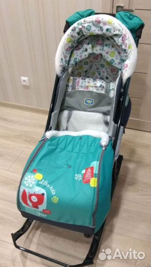 Санки коляска ника kids