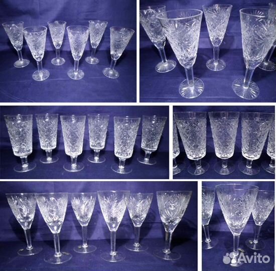 Ваза Хрусталь Стекло Bohemia Чехословакия новое