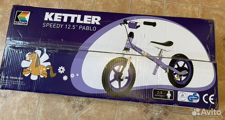 Беговел Kettler Speedy сиреневый 12 Новый