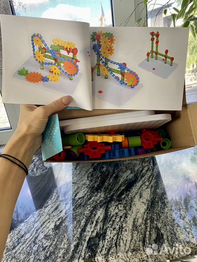 Конструктор, развивающая игра,шестеренки