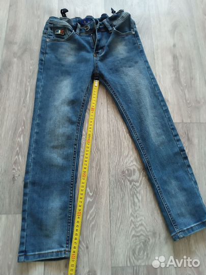 Джинсы на мальчика 128