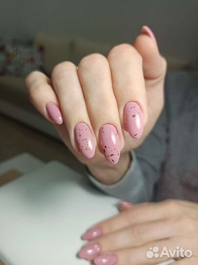 Маникюр с покрытием однотон комплекс