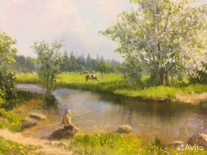 Картина маслом на холсте пейзаж