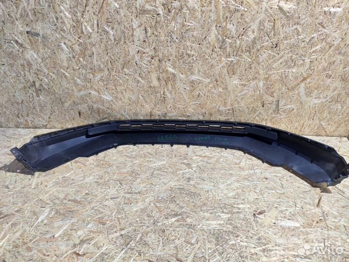 Юбка переднего бампера scoda kodiaq