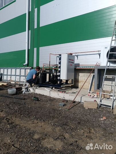 Монтаж холодильных централей