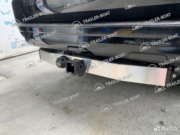 Фаркоп Toyota Land Cruiser Prado 120 02-09 с нерж. наклад. под квадрат, 50мм 44752
