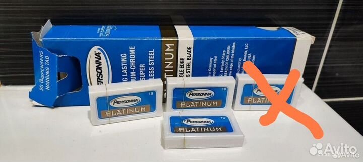 Лезвия для т образной бритвы Persona Platinum 3 уп