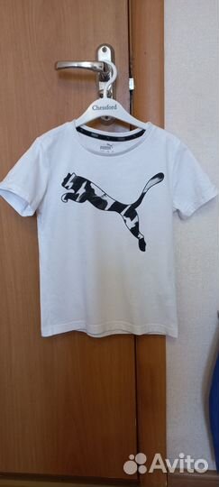 Футболка детская белая puma р.128