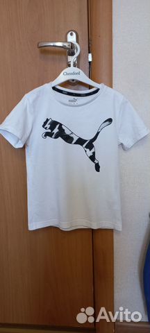 Футболка детская белая puma р.128