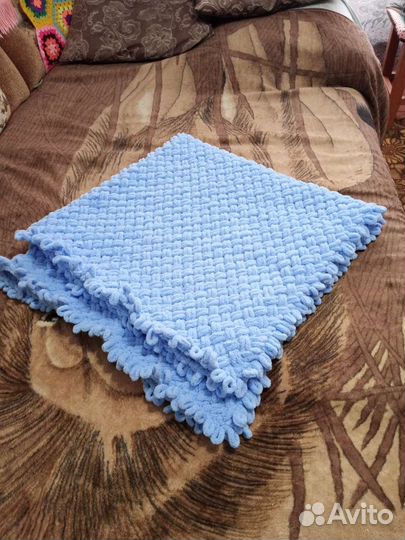 Плед детский вязаный ручная работа