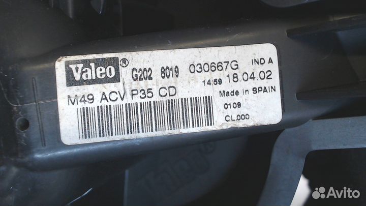 Двигатель отопителя Citroen Berlingo, 2002