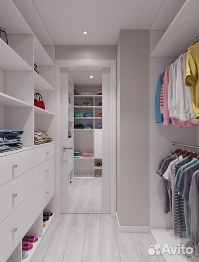 Гардеробная Белая