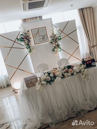 Оформление свадьбы, свадебный декор