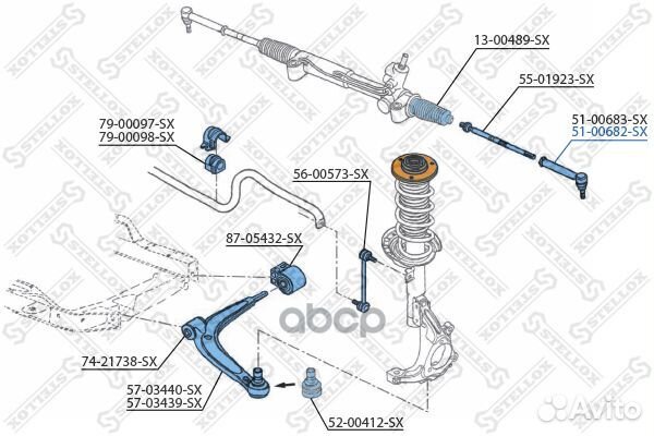 Наконечник рулевой тяги saab 9-3 ALL 97/9-5 02