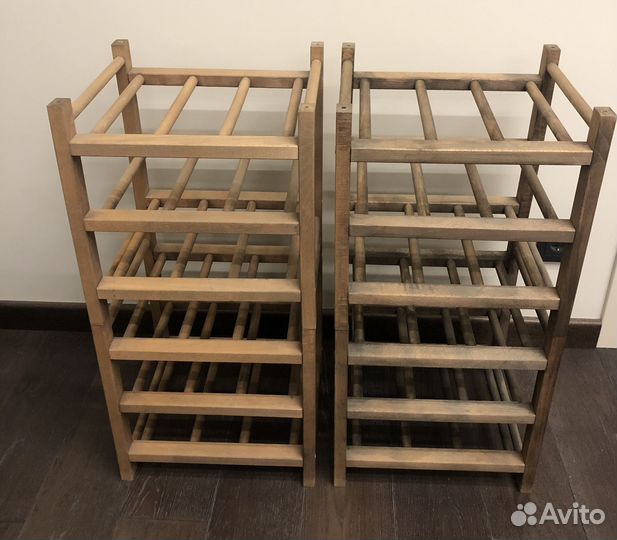 Полка для вина на 9 бутылок (4шт) IKEA