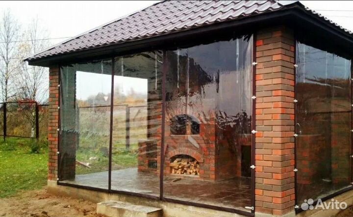 Мягкие окна пвх уличные шторы