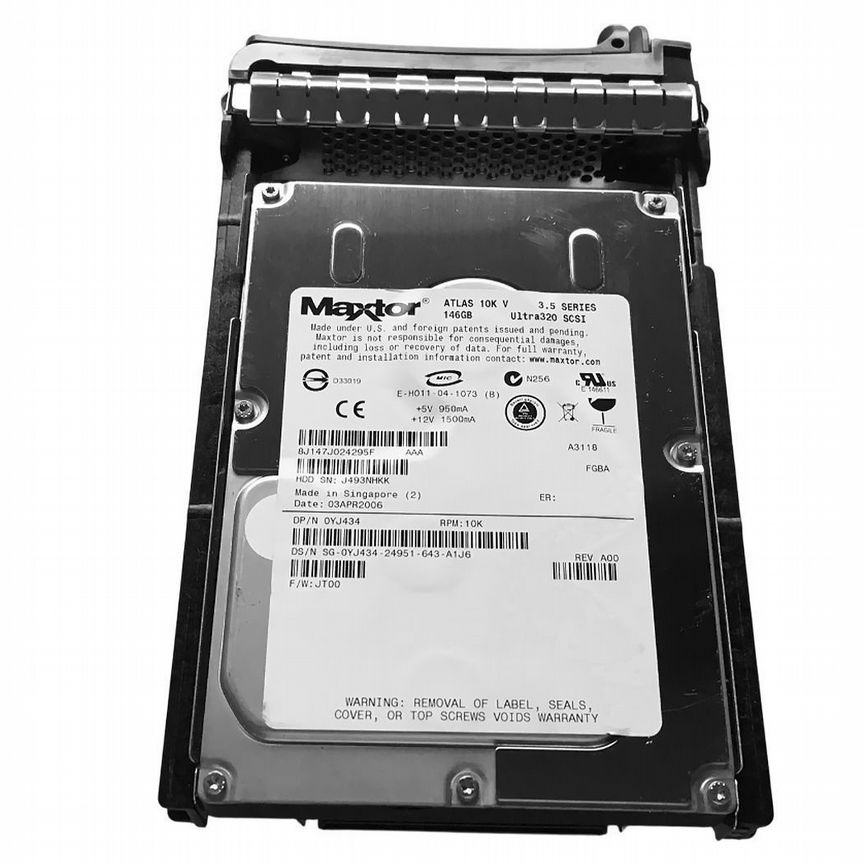[YJ434] Жесткий Диск Dell 146gb U320scsi 3.5" Hdd Yj434