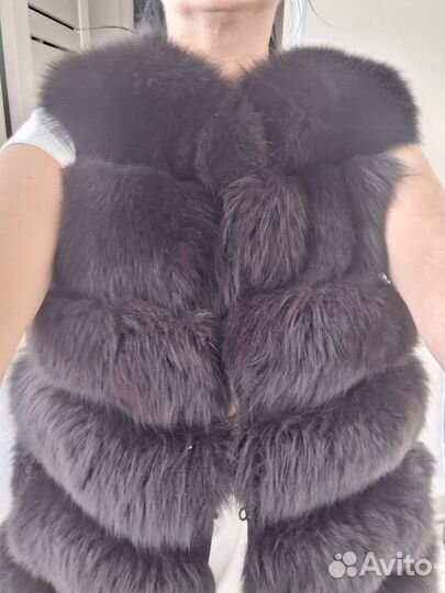 Меховая жилетка писец 46