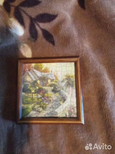 Пазлы в рамочке под стеклом