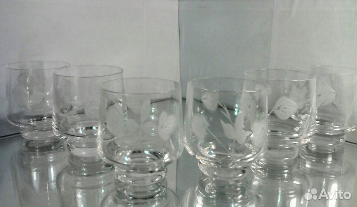 Стопки хрустальные глубокие СССР